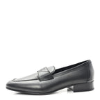 Chanel Lambskin Mens Stitched CC Loafers 42 Black