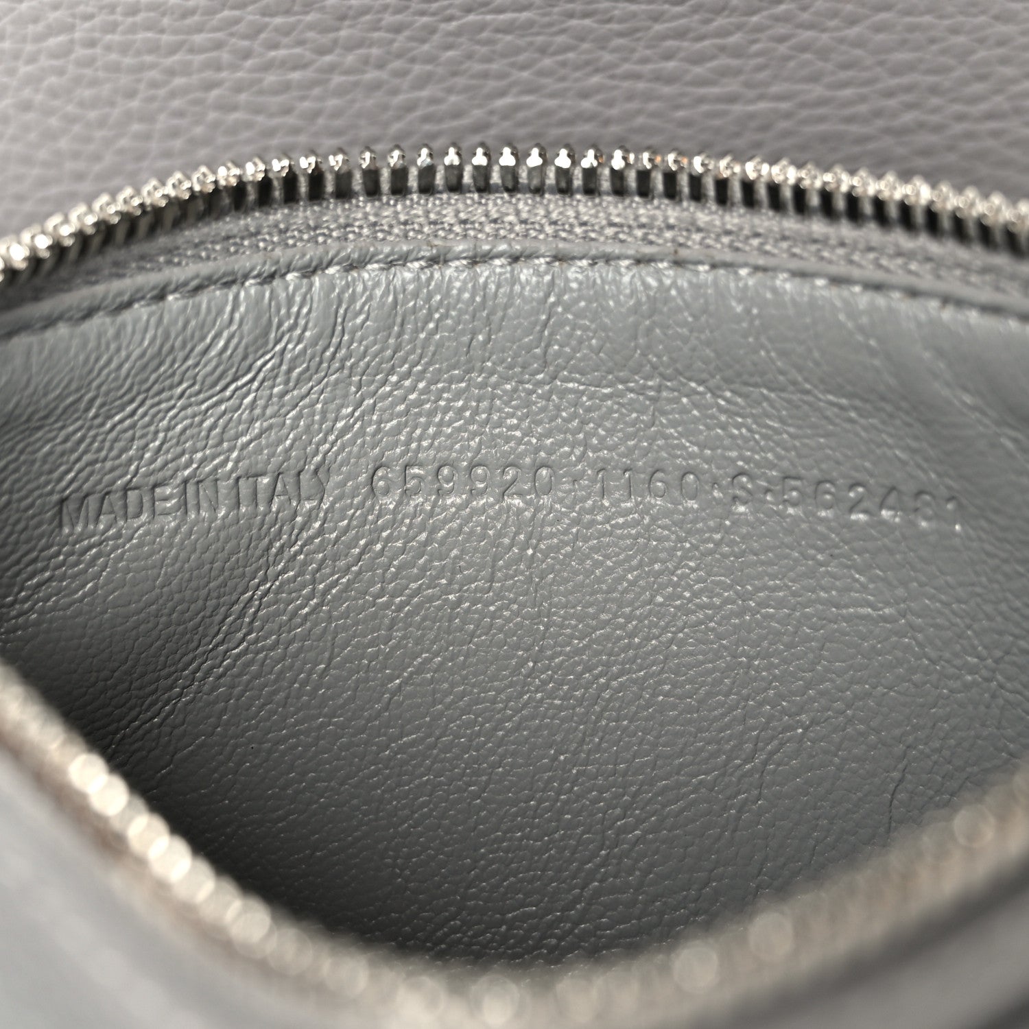 Balenciaga Calfskin Logo Embossed Small Tool 2.0 North-South Tote Balenciaga Grey