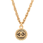 Chanel CC Pendant Necklace Gold