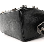 Balenciaga Agneau Arena Mini Le Cagole Duffle Crossbody Bag Black