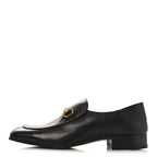 Gucci Goatskin Mens Horsebit Loafers 8.5 Black