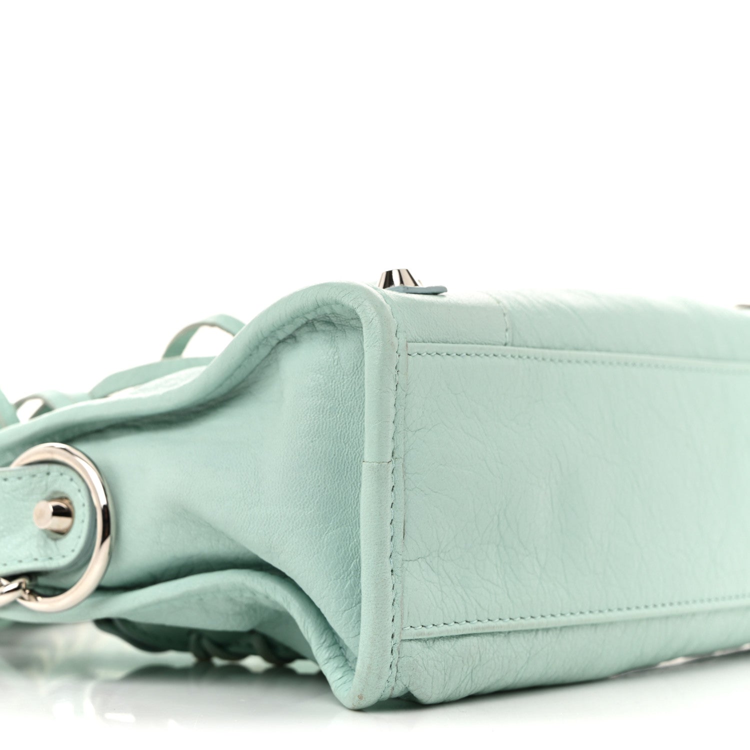 Balenciaga Agneau Classic Silver Hardware Mini City Maldives