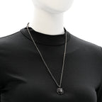 Gucci Metal Lion Head Necklace Silver