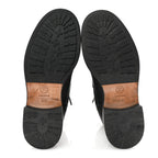 Chanel Calfskin Quilted Lace Up Combat Boots 37.5 Black