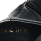 Chanel Stretch Lambskin Cap Toe CC Short Boots 39 Black