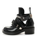 Balenciaga Brushed Calfskin Ceinture Ankle Boots 36.5 Black