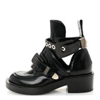 Balenciaga Brushed Calfskin Ceinture Ankle Boots 36.5 Black
