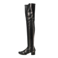 Chanel Metallic Lambskin Star Fantasy High Boots 36.5 Dark Grey