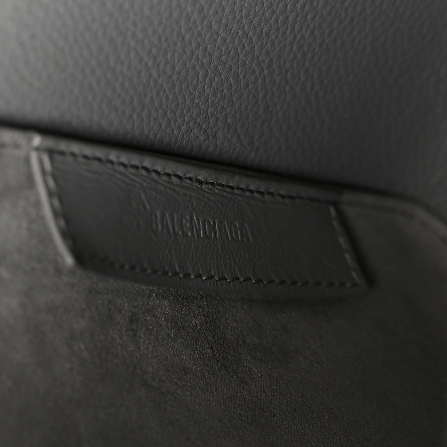 Balenciaga Calfskin Logo Embossed Small Tool 2.0 North-South Tote Balenciaga Grey