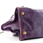 Balenciaga Agneau Giant 21 Gold Hardware Work Raisin