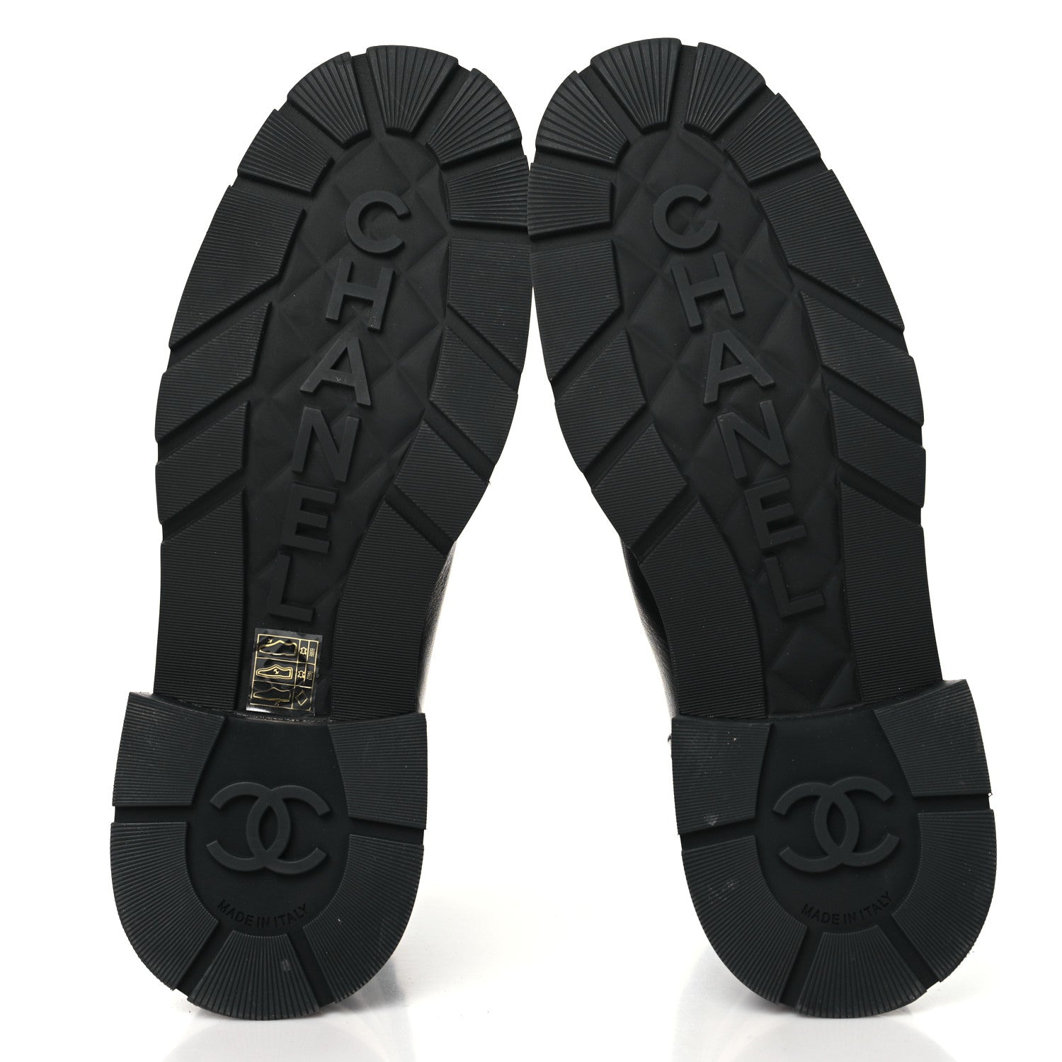 Chanel Calfskin Knit CC Short Boots 41 Black