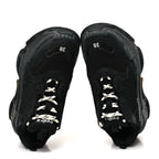 Balenciaga Fabric Mesh Clear Sole Womens Triple S Sneakers 38 Black