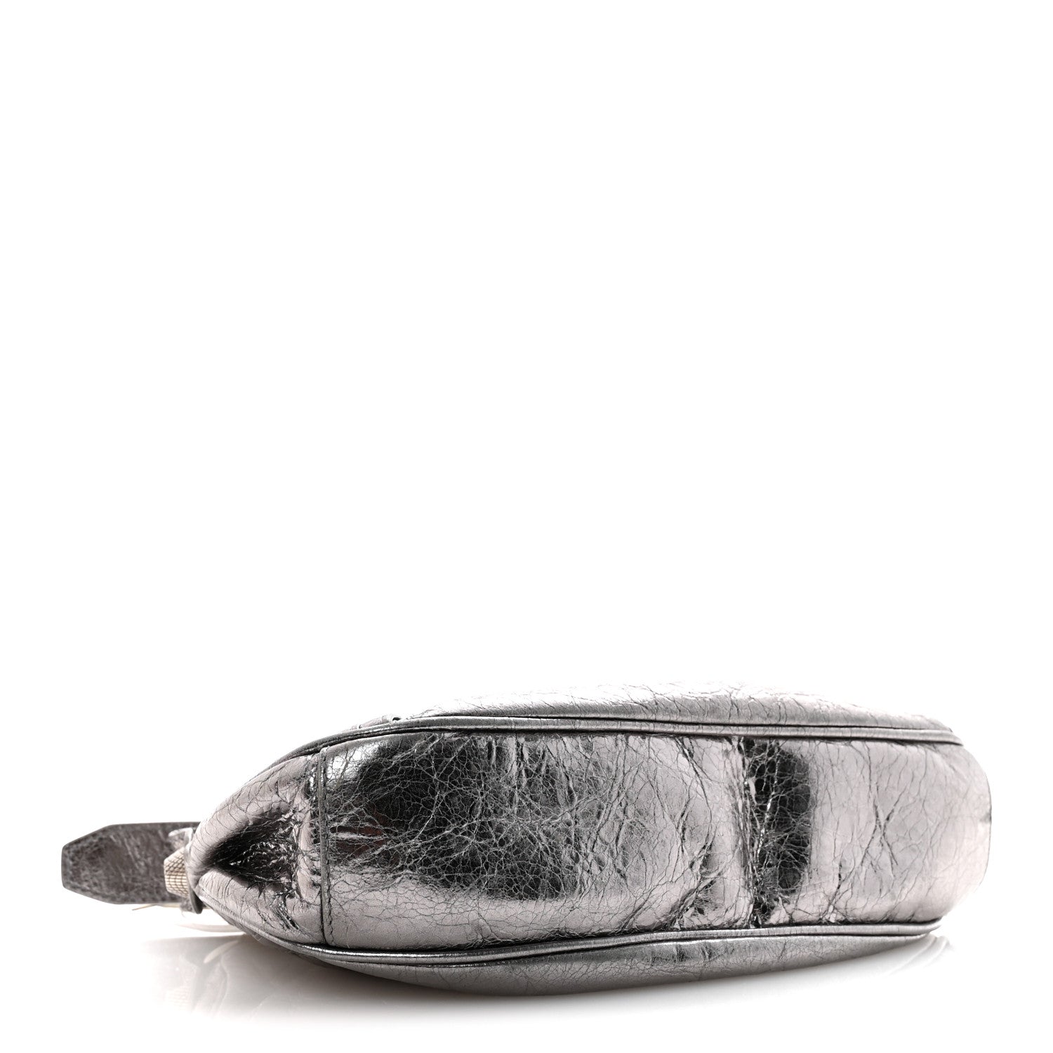 Balenciaga Metallic Agneau Arena Le Cagole Shoulder Bag XS Silver