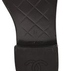Chanel Lambskin Quilted CC Turnlock Loafers 36 Dark Brown