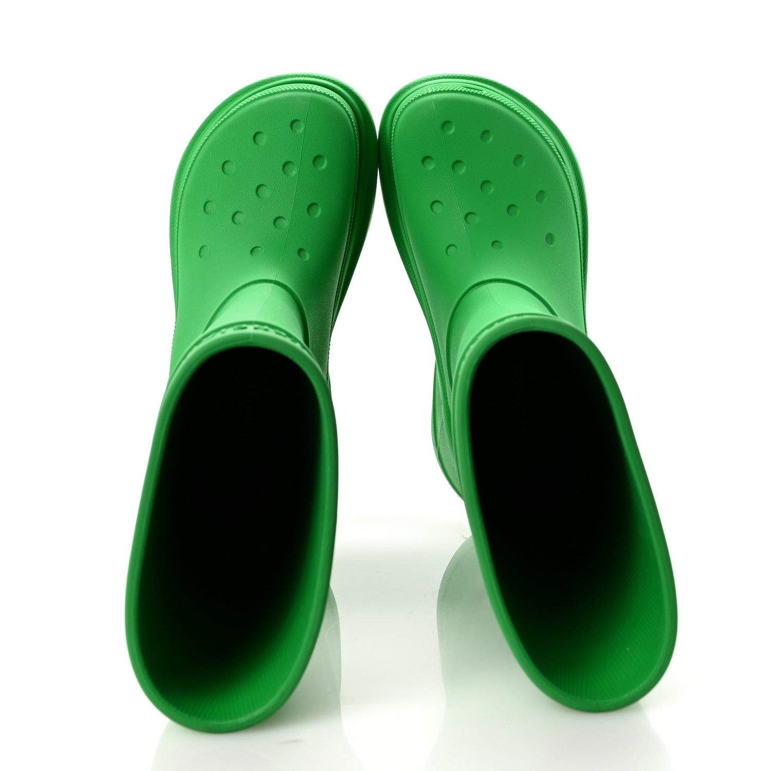 Balenciaga X CROCS Rubber Womens Rain Boots 37 Grass Green
