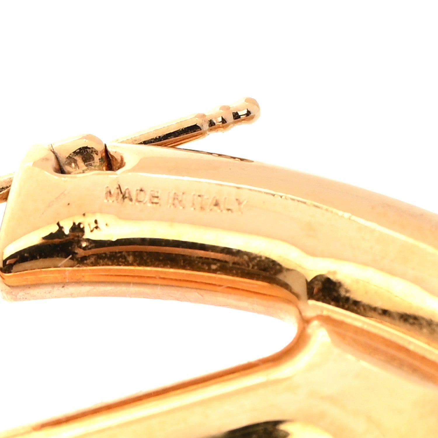 Fendi Metal FF Hoop Earrings Gold Silver