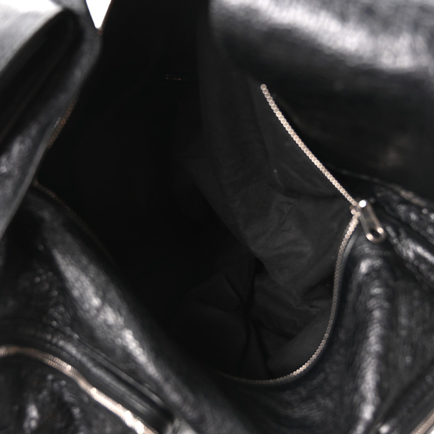 Balenciaga Agneau Arena Superbusy Large Sling Zip Shoulder Bag Black