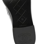 Chanel Lambskin Quilted CC Turnlock Loafers 38 Black