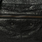 Balenciaga Agneau Arena Storico Classic Hardware Small Le City Moto Black