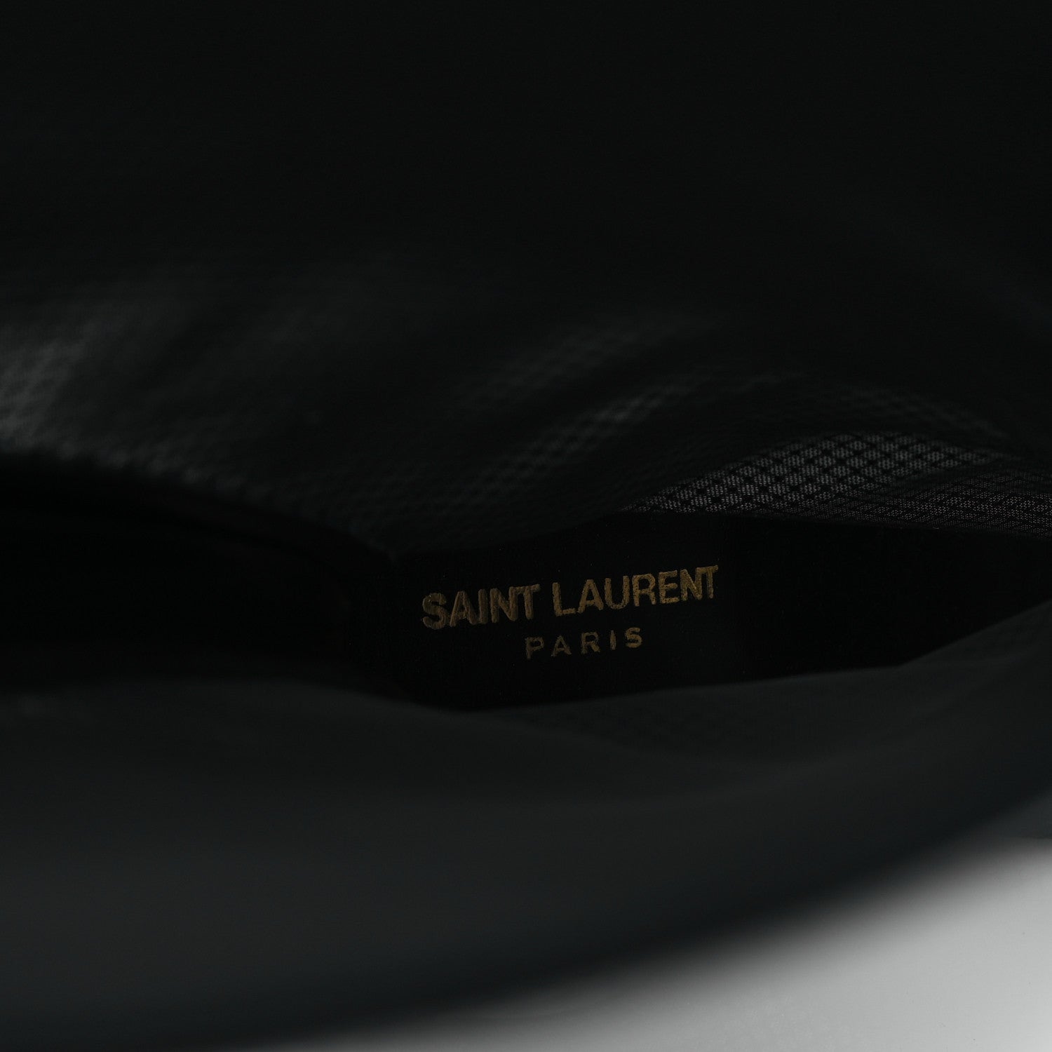 Saint Laurent Mesh Oxails Knee High Boots 40 Black