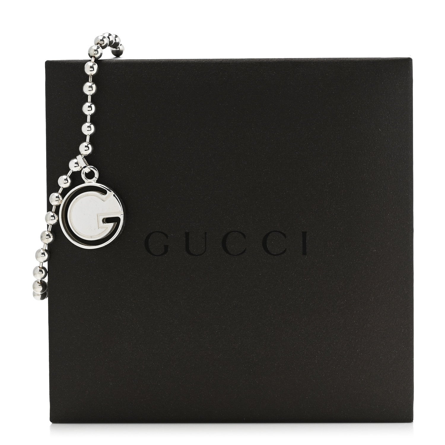 Gucci Sterling Silver Boule Bead Charm Toggle Bracelet