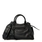 Balenciaga Grained Calfskin Neo Classic Black Hardware S City Black