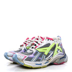 Balenciaga Mesh Rubber Womens Runner Sneakers 37 Multicolor