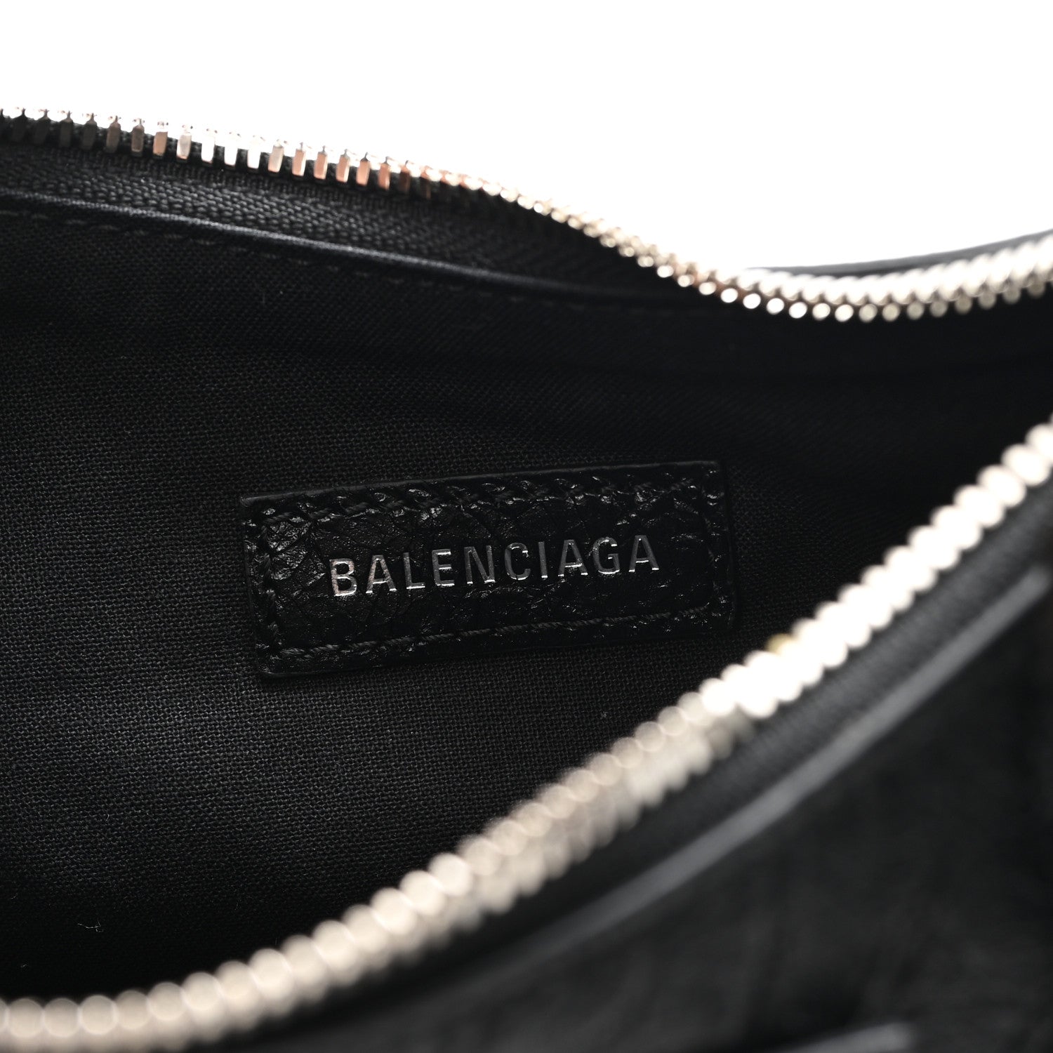 Balenciaga Agneau Arena Le Cagole Chain Shoulder Bag XS Black