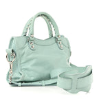 Balenciaga Agneau Classic Silver Hardware Mini City Maldives