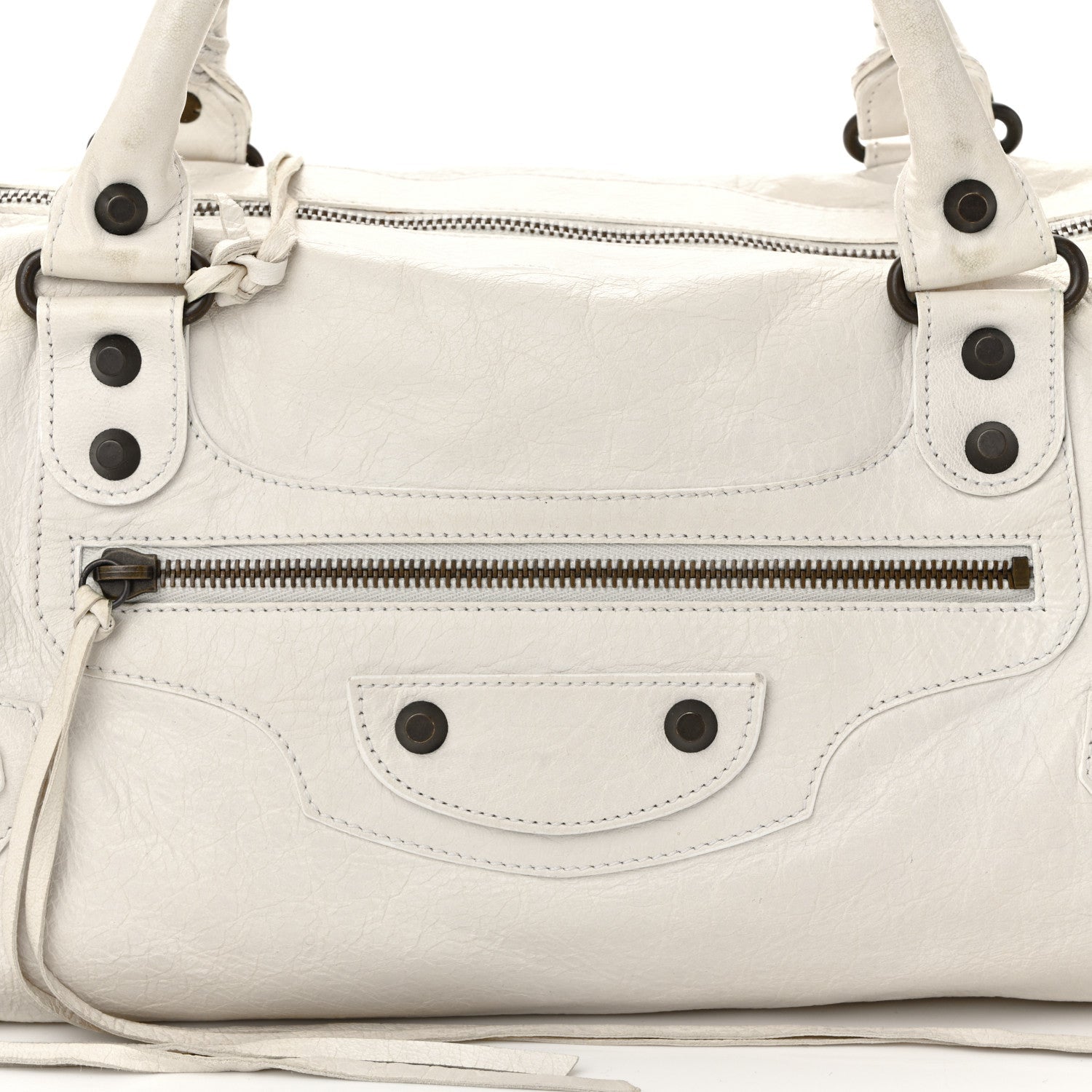Balenciaga Agneau Classic Hardware Twiggy White