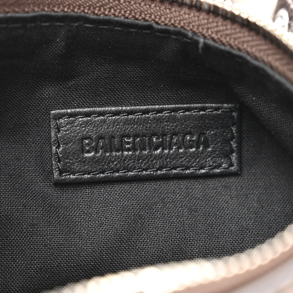 Balenciaga Metallic Agneau Arena Le Cagole Shoulder Bag XS Dark Bronze