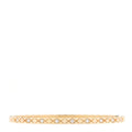 Chanel 18K Yellow Gold Diamond Mini Coco Crush Cuff Bracelet L