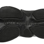 Balenciaga Fabric Mesh Womens Triple S Sneakers 38 Black