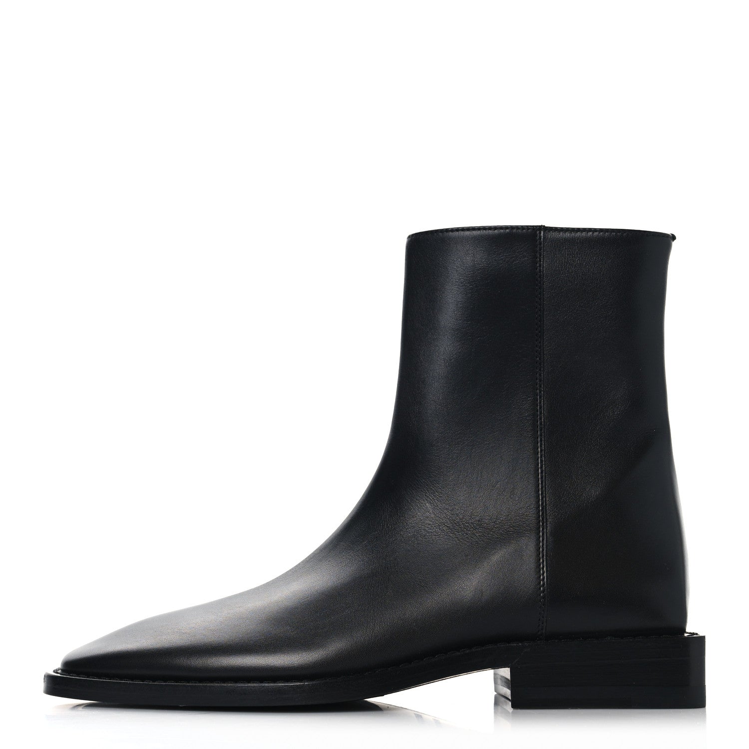 Balenciaga Calfskin Soft Rim Ankle Booties 37 Black