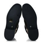Gucci Flores Calfskin Monogram Maxi GG Nappa Matelasse Double G 40mm Ankle Boots 37 Black Camel Ebony