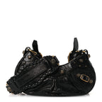 Balenciaga Agneau Arena Le Cagole Shoulder Bag XS Black