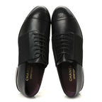 Chanel Calfskin Elastic Lace Up Cap Toe CC Loafers 39 Black
