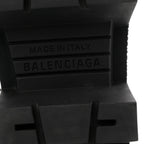 Balenciaga Calfskin Womens Bulldozer Lace Up Boots 37 Black