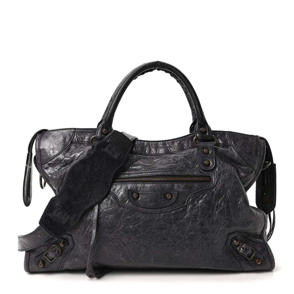 Balenciaga Agneau Classic Hardware City Bleu Roi