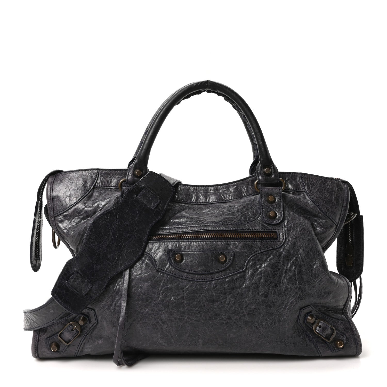 Balenciaga Agneau Classic Hardware City Bleu Roi