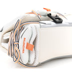 Balenciaga Faux Calfskin Fabric Glow In The Dark Small Sneakerhead Top Handle Bag White Orange