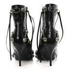 Balenciaga Agneau Arena Cagole 70mm Ankle Boots 37 Black