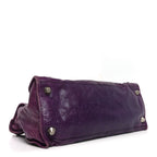 Balenciaga Agneau Giant 21 Silver Hardware Work Raisin