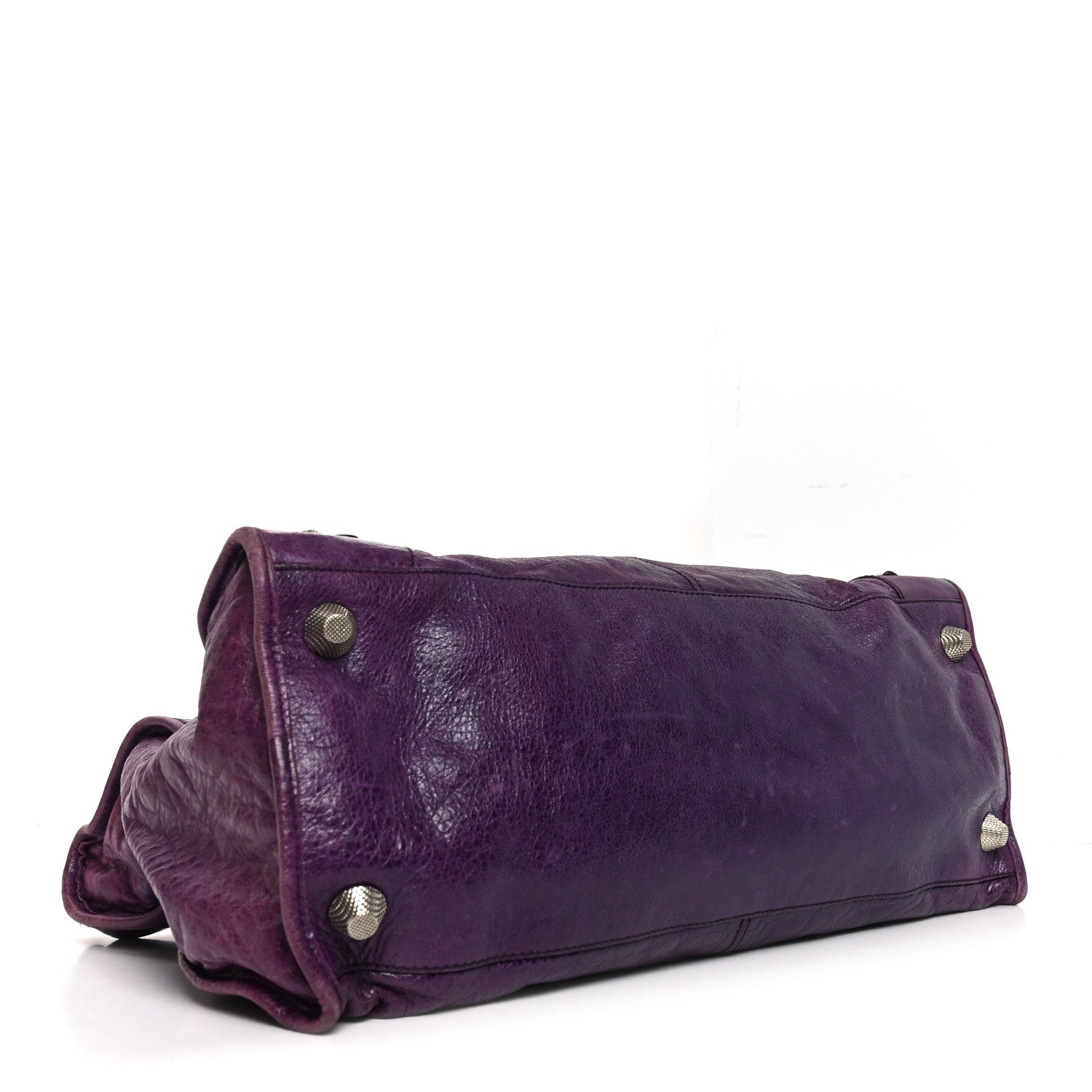 Balenciaga Agneau Giant 21 Silver Hardware Work Raisin
