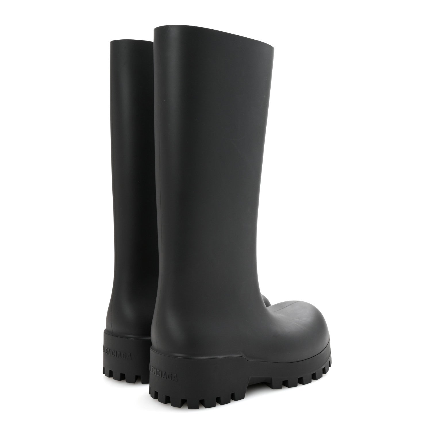 Balenciaga Rubber Bulldozer Rain Boots 39 Black
