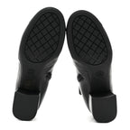 Chanel Stretch Lambskin Cap Toe CC Uniform Short Boots 36 Black