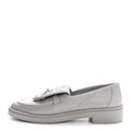 Chanel Lambskin Quilted CC Turnlock Loafers 36.5 Grey