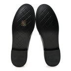 Chanel Crumpled Lambskin Quilted CC Turnlock Loafers 38.5 Black
