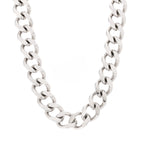 Christian Dior Metal CD Icon Chain Link Necklace Silver