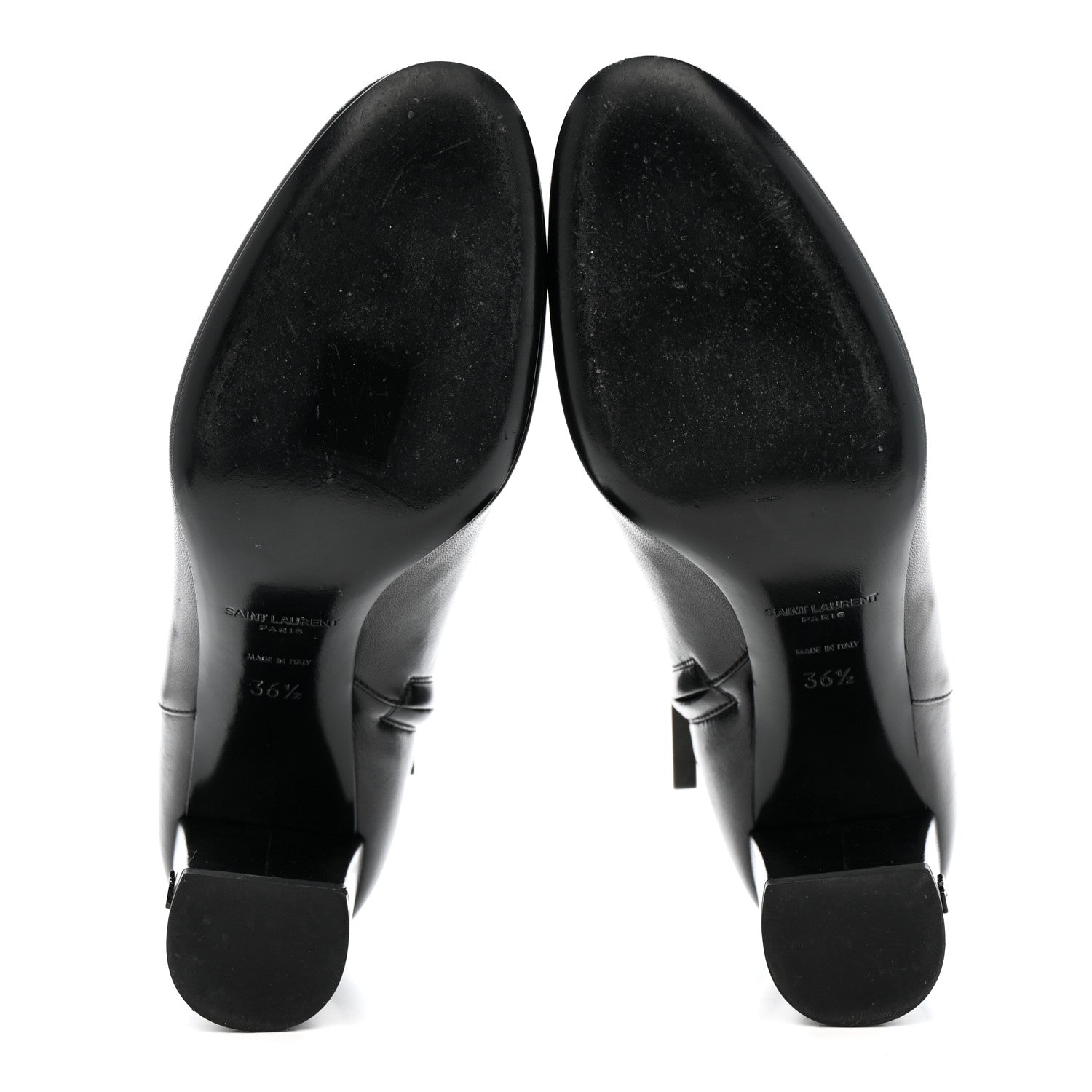 Saint Laurent Nappa Vendome Loulou Ankle Zip Boot 36.5 Black